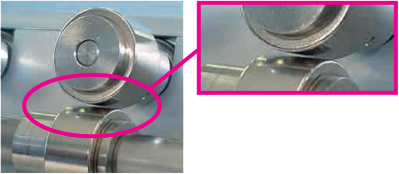 Illustration of the non-contact principle