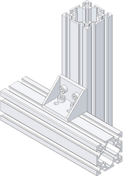 90° offset angle bracket, double version