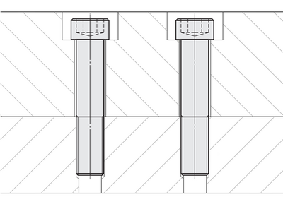 Example illustration - Standard bolted joint without alignment