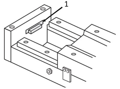 Application example with vibration-damping plate (1)
