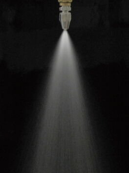 Example illustration of a nozzle with a medium spray angle