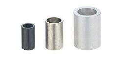 Spacer sleeves made of different materials