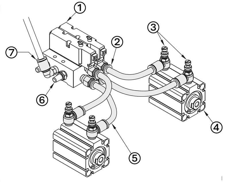 Pneumatic assembly example