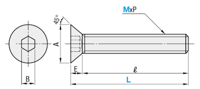 Countersunk screw