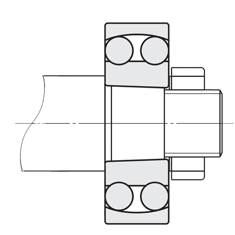 Bearing with tapered bore