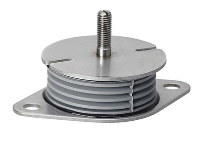 Vibration damper with vibration-damping gel and rubber coating