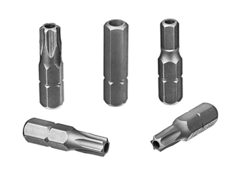 Special bits for screws with pins