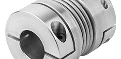 Example of a metal bellows coupling