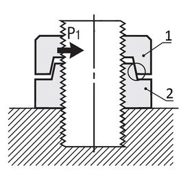 Function of Hard Lock Nuts® (Figure a)