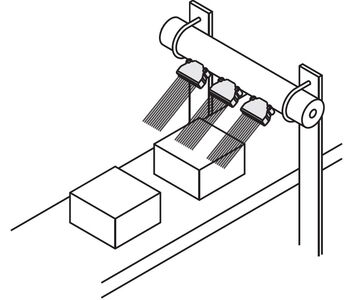 Application example for cooling workpieces on a conveyor belt