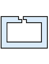 Example of a slotted energy chain design