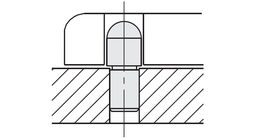 The round head prevents damage to the connecting parts