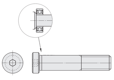 Bearing shaft bolt BGP