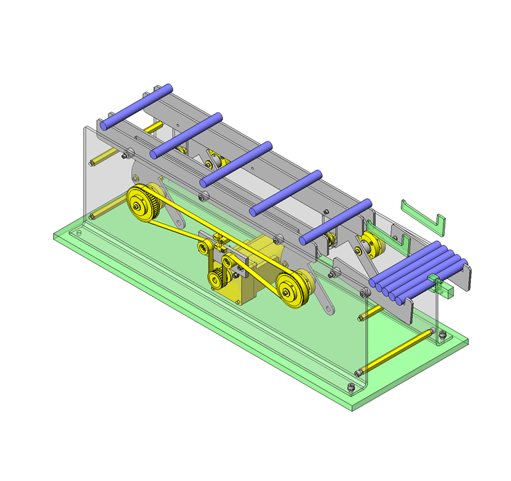 Lifting device with eccentric shaft