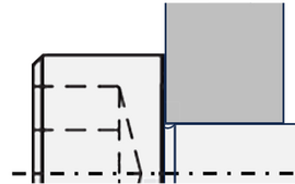 Example illustration - Reamer bolt with undercut