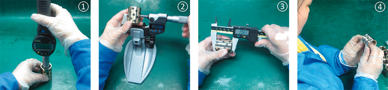 Typical quality inspection process at MISUMI