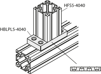 Application example for a plate connector