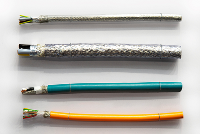 Example of a metallic braid for a shielded control cable