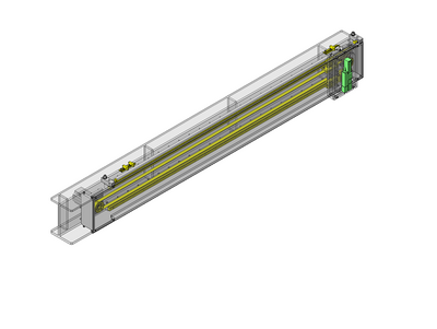 Long-stroke table with belt drive