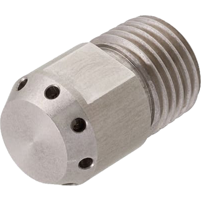 Example: AEDAF stainless steel spray nozzle - 30° forward spray direction