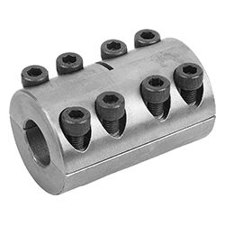 Example of a two-piece coupling