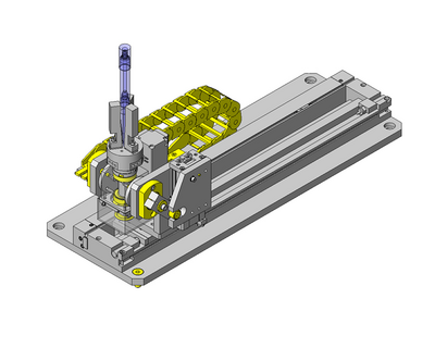 Example of an energy chain in an inverted gripper system