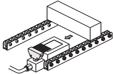 Application example of an air nozzle for cleaning a sensor receiver, especially in cleanrooms