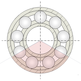 Load distribution with bearing clearance