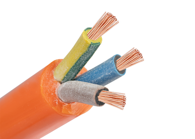 Example of PUR cables with color coding