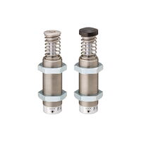 Adjustable industrial shock absorbers for use as controlled absorption of vibrations in linear motions.