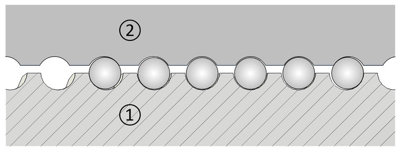 Single nut with pitch offset