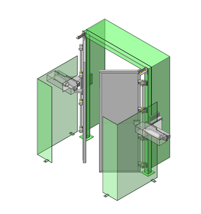 Example illustration: automatic door with proximity sensor