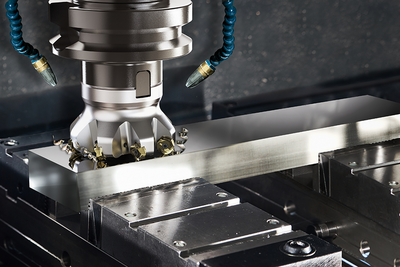 CNC machine during milling