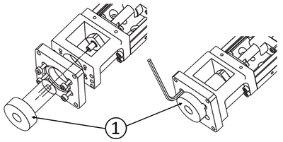 Use of the motor adapter centering tool (1)