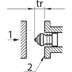 Example illustration: mounting with stop face