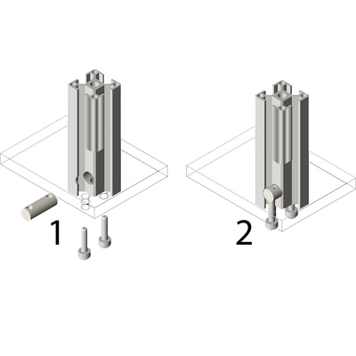 Two-step assembly of the HDJRN blind joint.