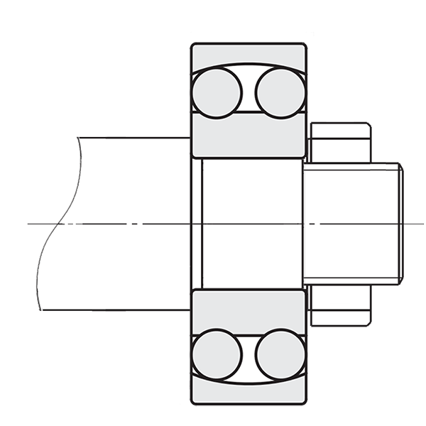 Bearing with cylindrical bore