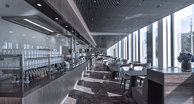 Restaurant directly in the building complex