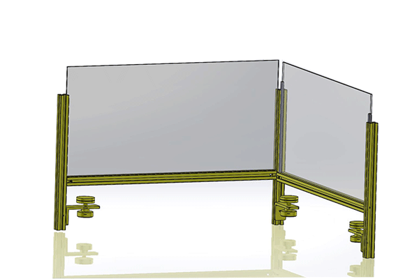 Clampable over corner