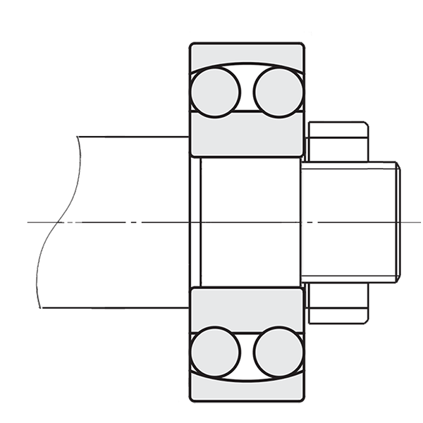 Bearing with cylindrical bore